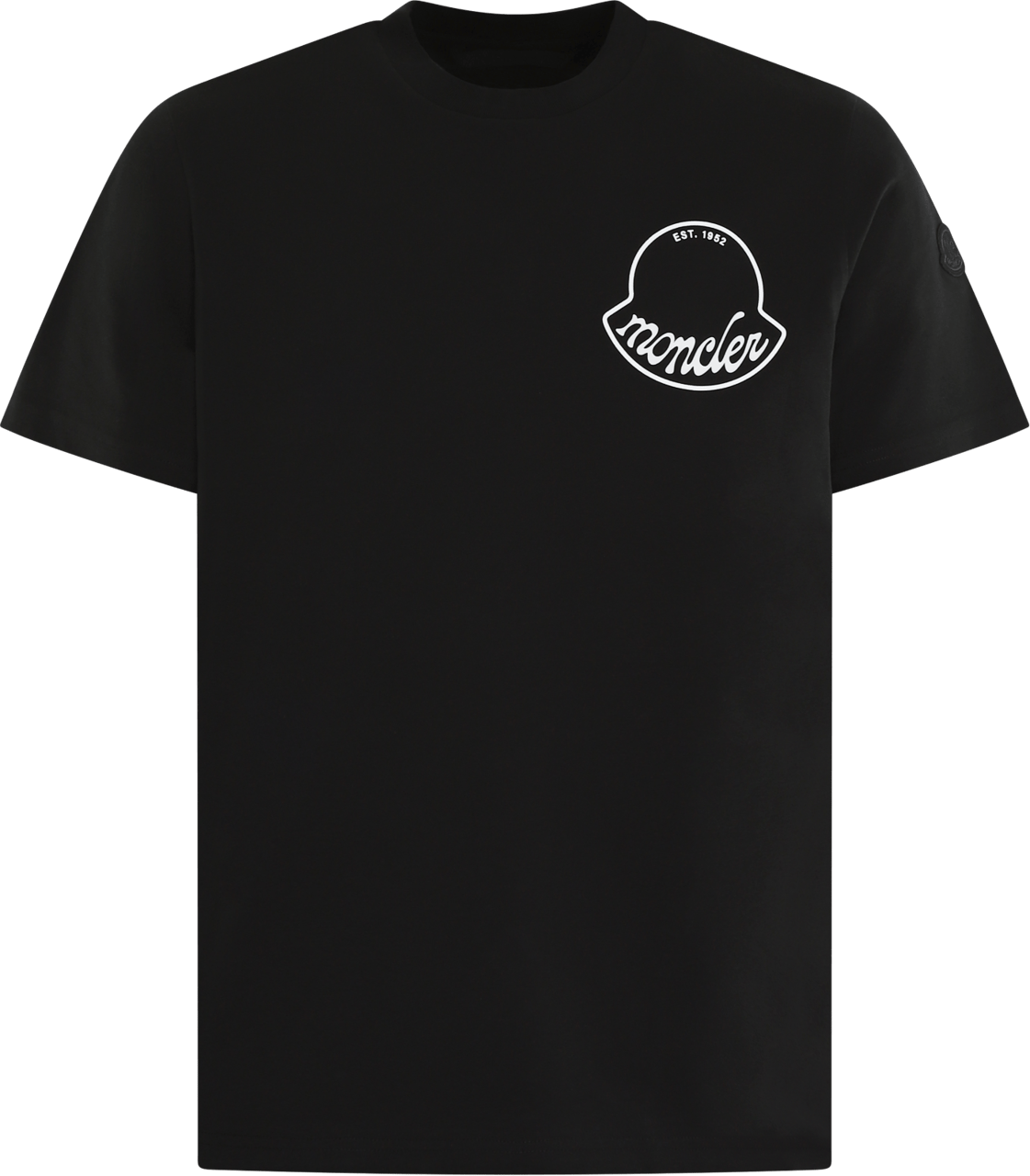 Moncler Heren Logoprinted T-Shirt Zwart Zwart