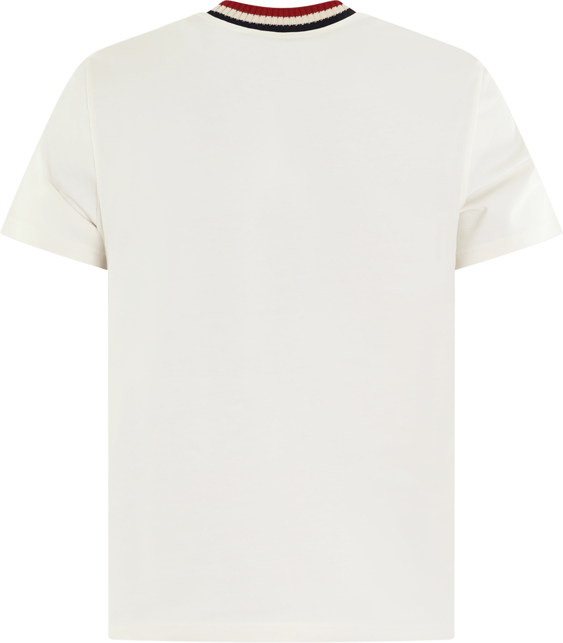 Moncler Heren Embroidered Logo T-Shirt Wit Wit