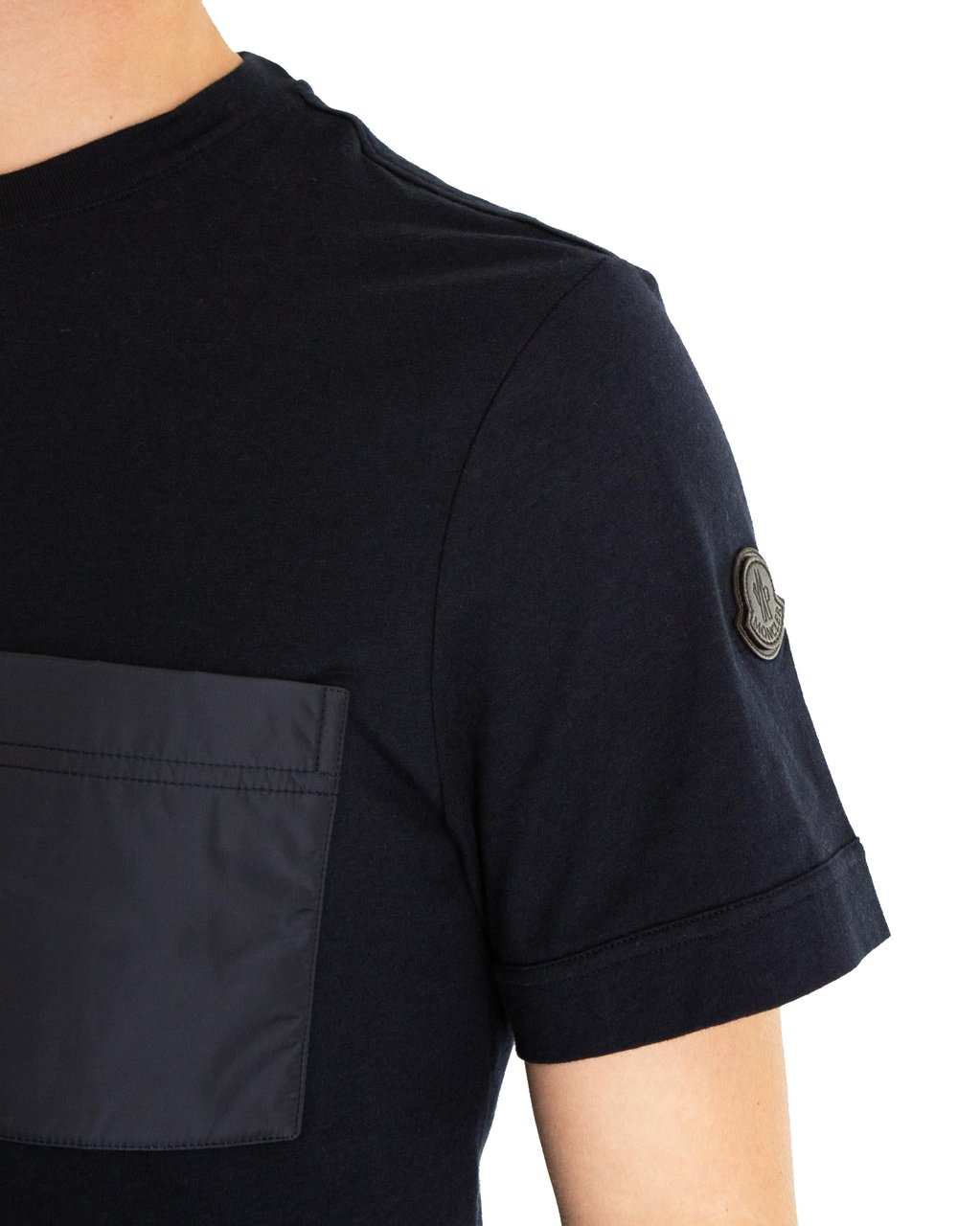 Moncler Heren Pocket T-Shirt Zwart Zwart