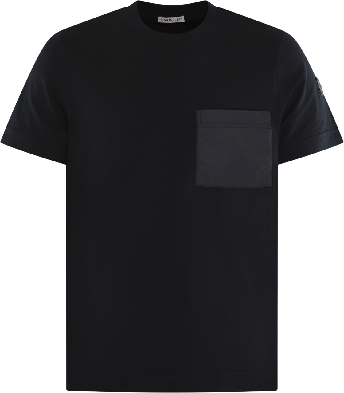 Moncler Heren Pocket T-Shirt Zwart Zwart
