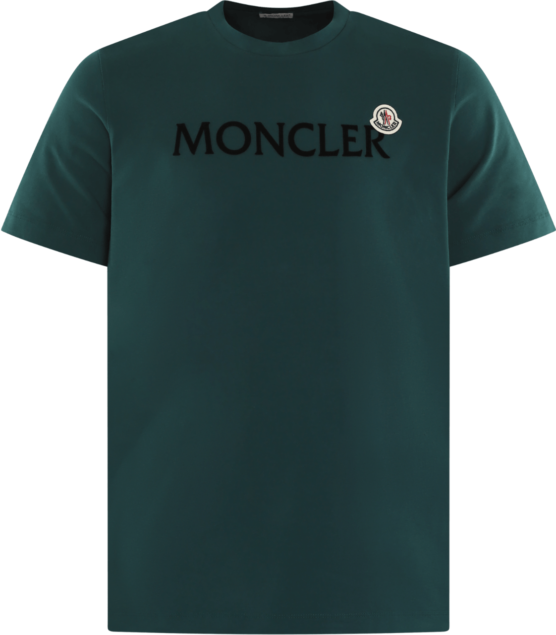Moncler Heren Flocked and Printed Logo Groen Groen
