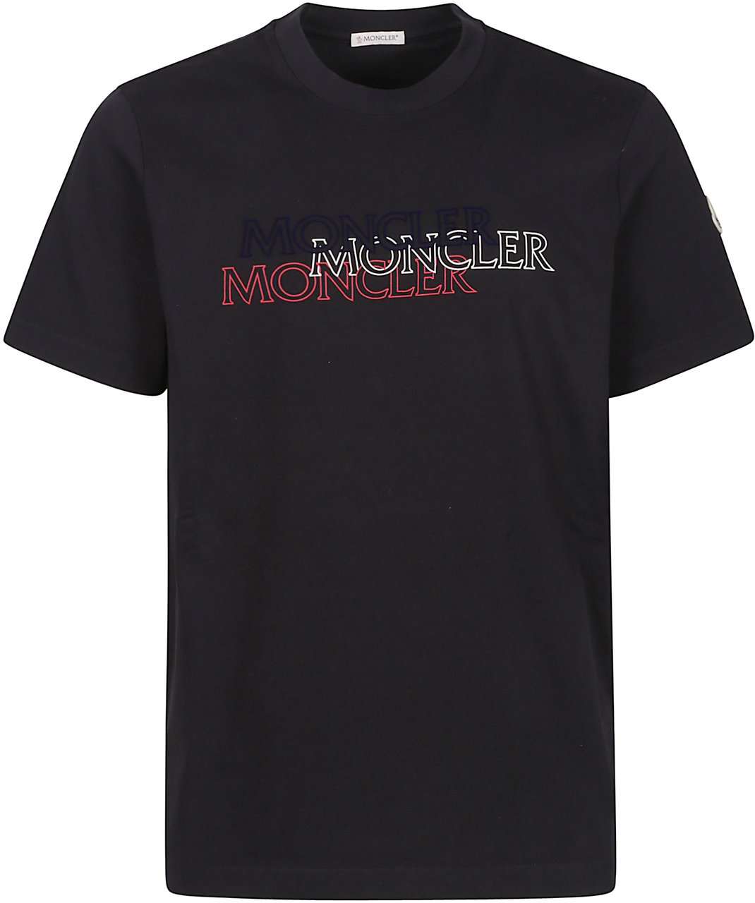 Moncler T-shirt Blue Blauw
