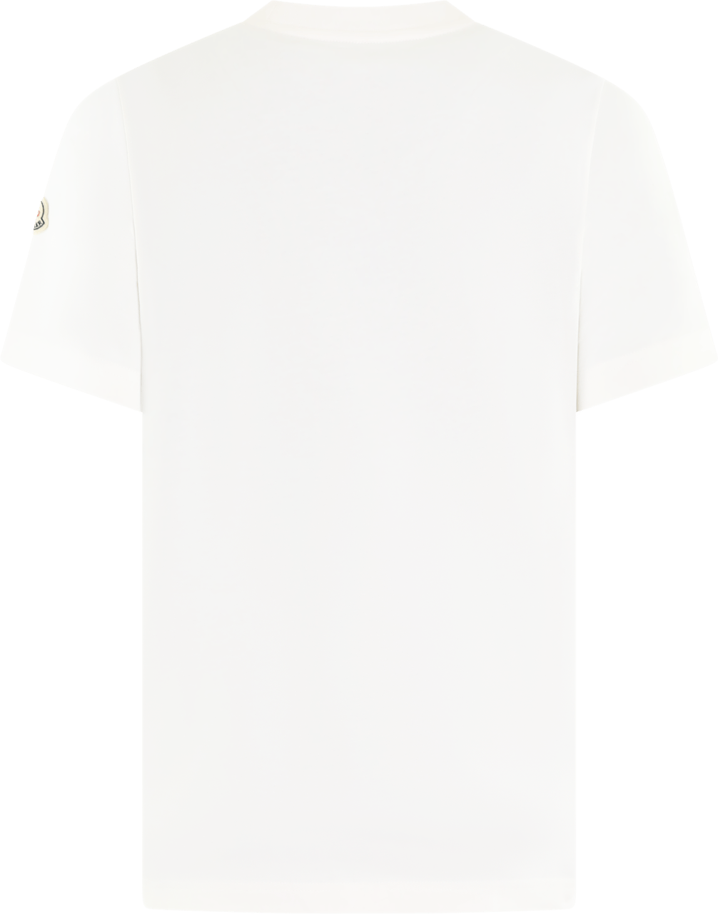 Moncler Heren Tricolor Logo T-Shirt Wit Wit