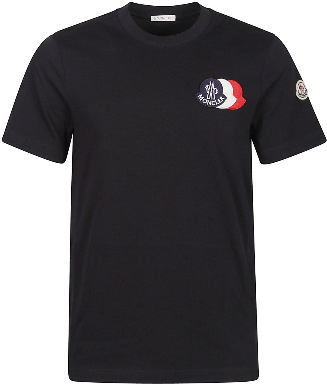 Moncler T-shirt Blue Blauw