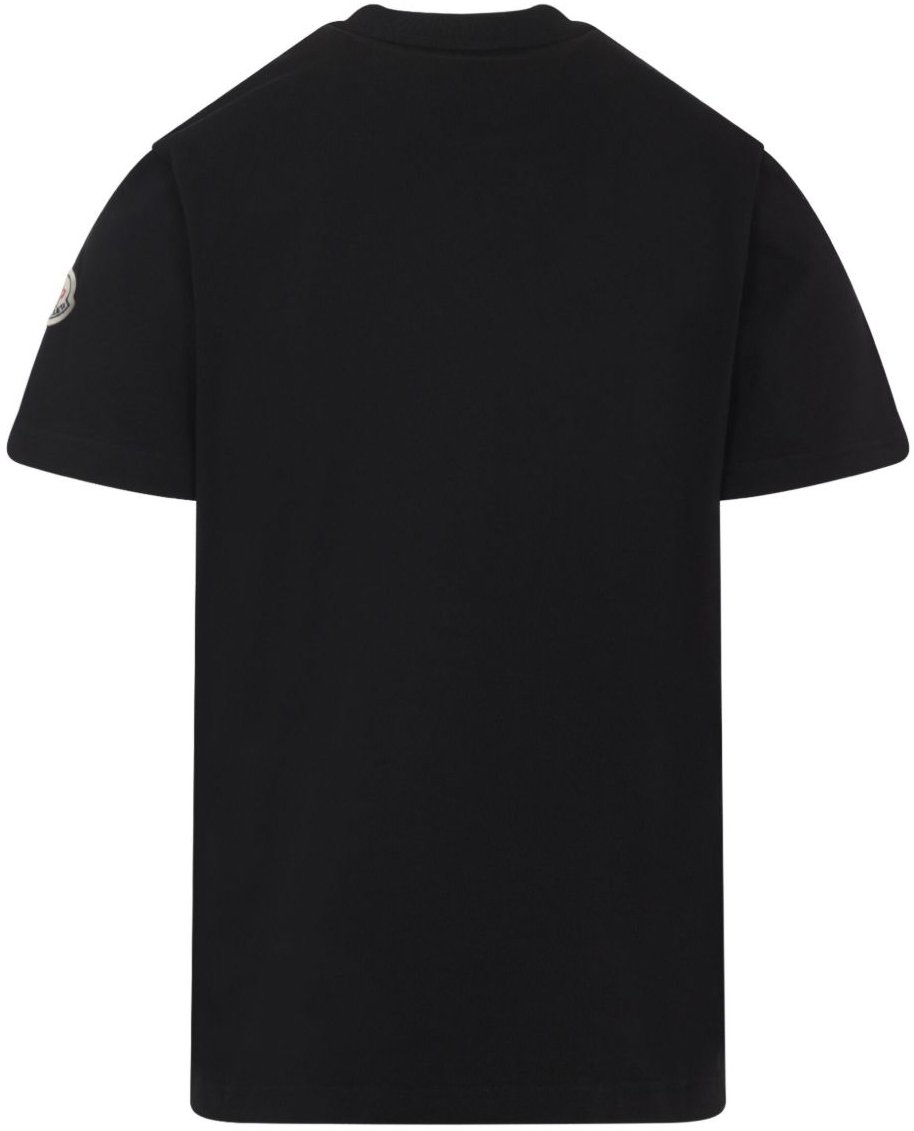 Moncler T-Shirts And Polos Black Zwart