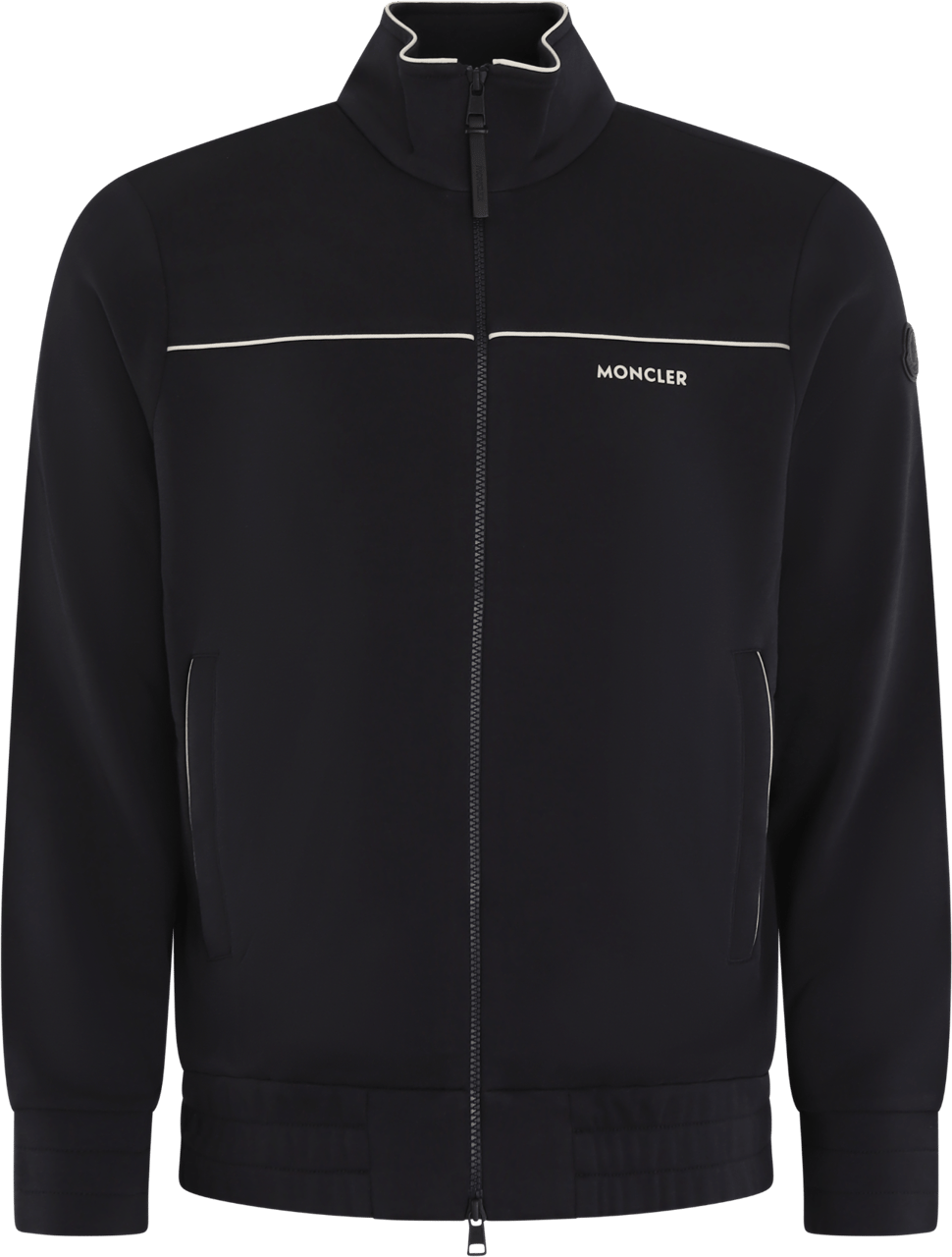 Moncler Heren Zip Up Cardigan Zwart Zwart