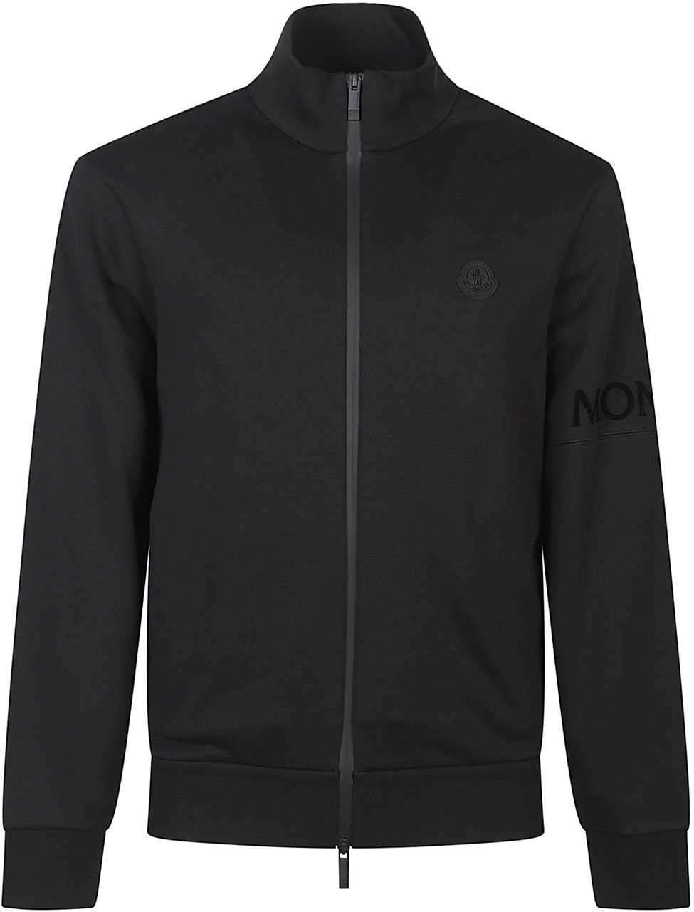 Moncler Zip Up Cardigan Black Zwart