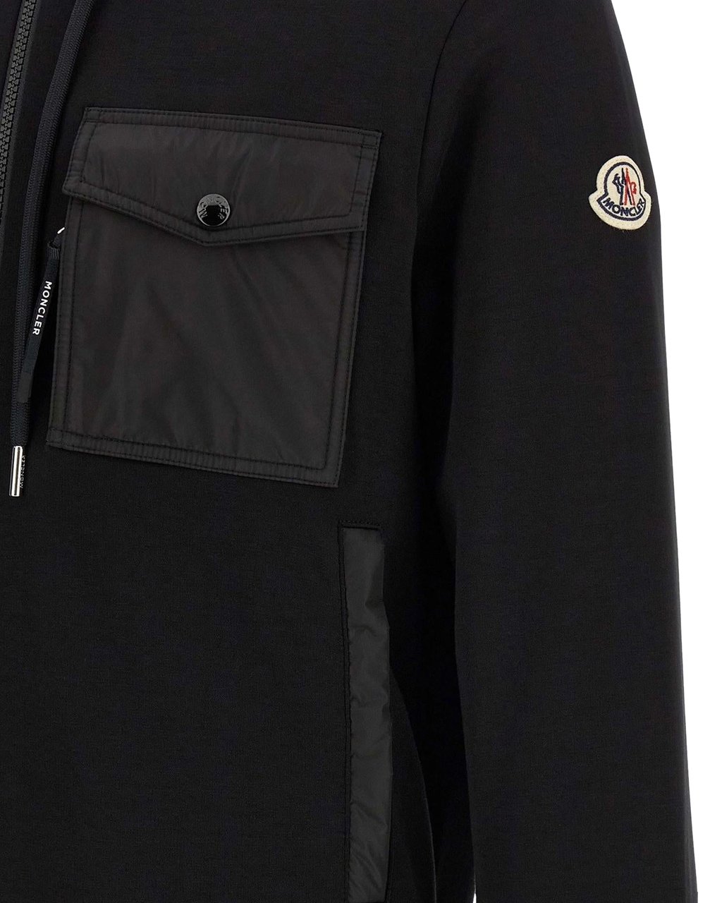 Moncler Heren Zip Up Cardigan Zwart