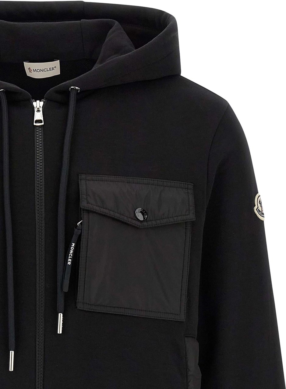 Moncler Heren Zip Up Cardigan Zwart