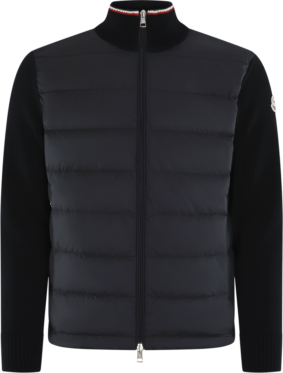 Moncler Heren Padded Zip Up Jacket Zwart Zwart