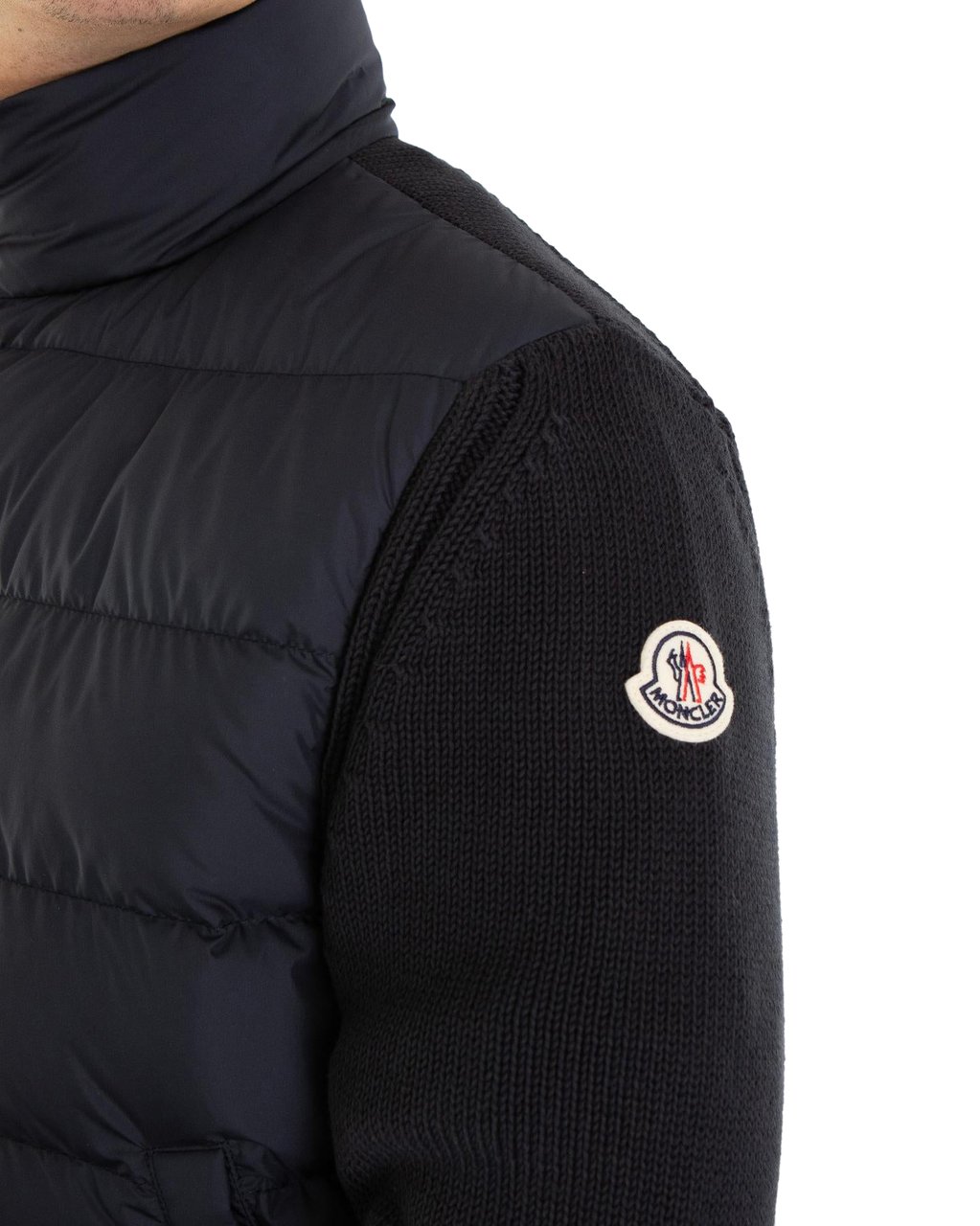 Moncler Heren Padded Cotton Jacket Blauw Blauw