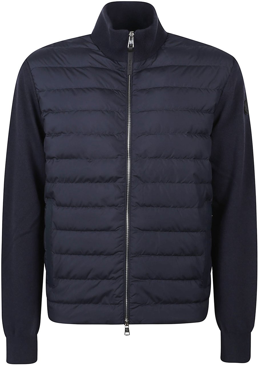 Moncler Tricot Cardigan Blue Blauw
