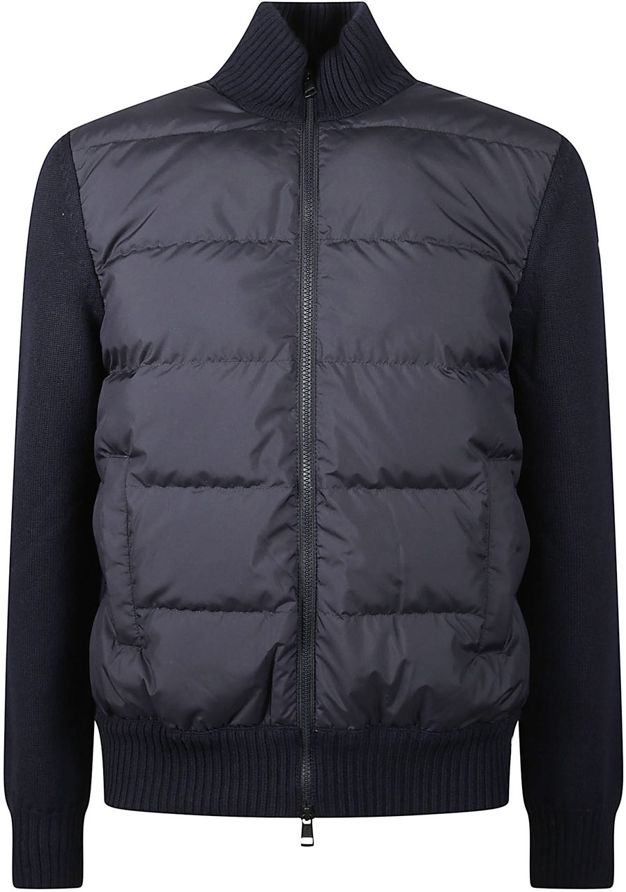 Moncler Tricot Cardigan Blue Blauw
