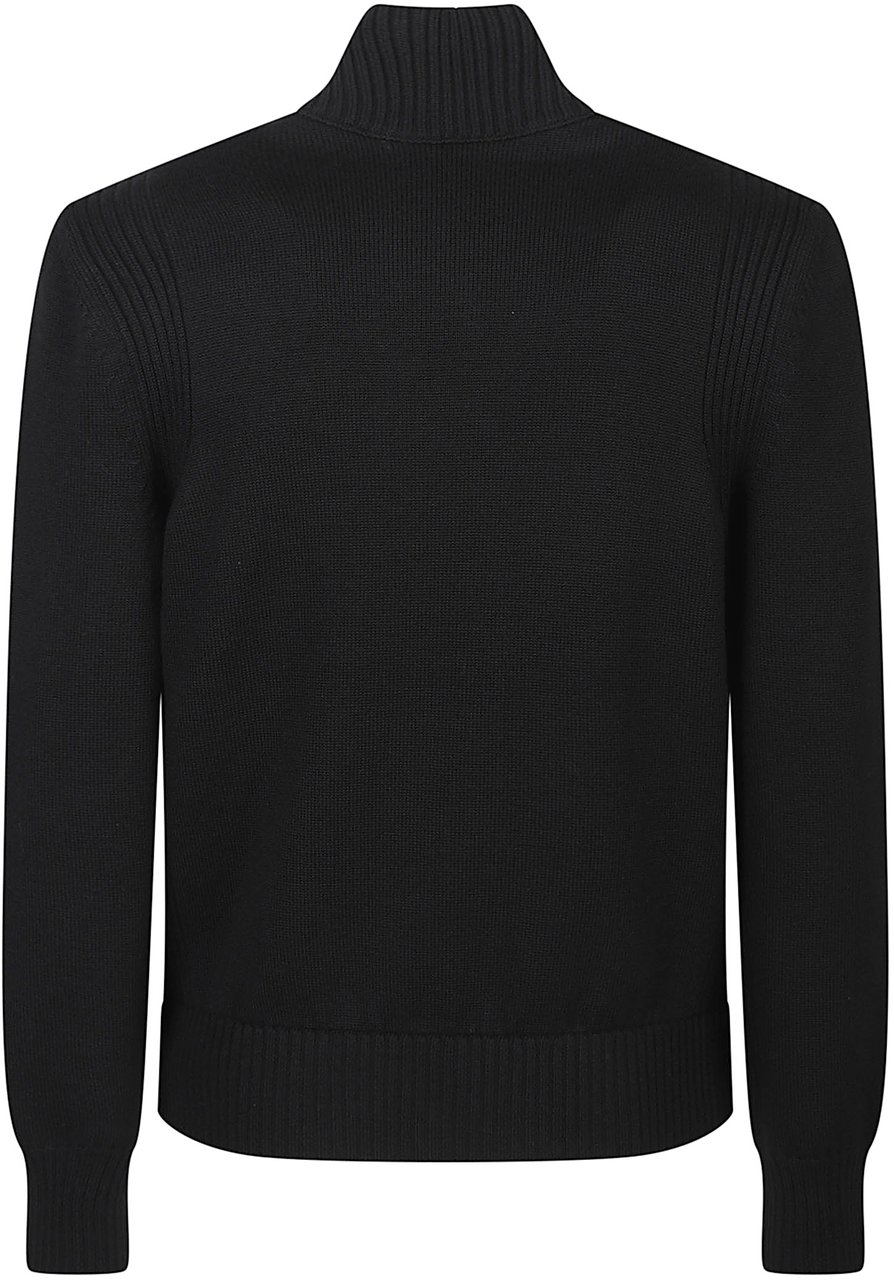 Moncler Tricot Cardigan Black Zwart