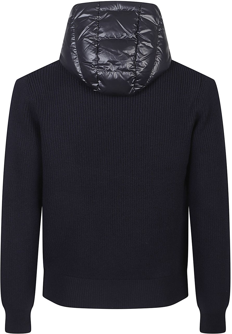 Moncler Tricot Cardigan Blue Blauw