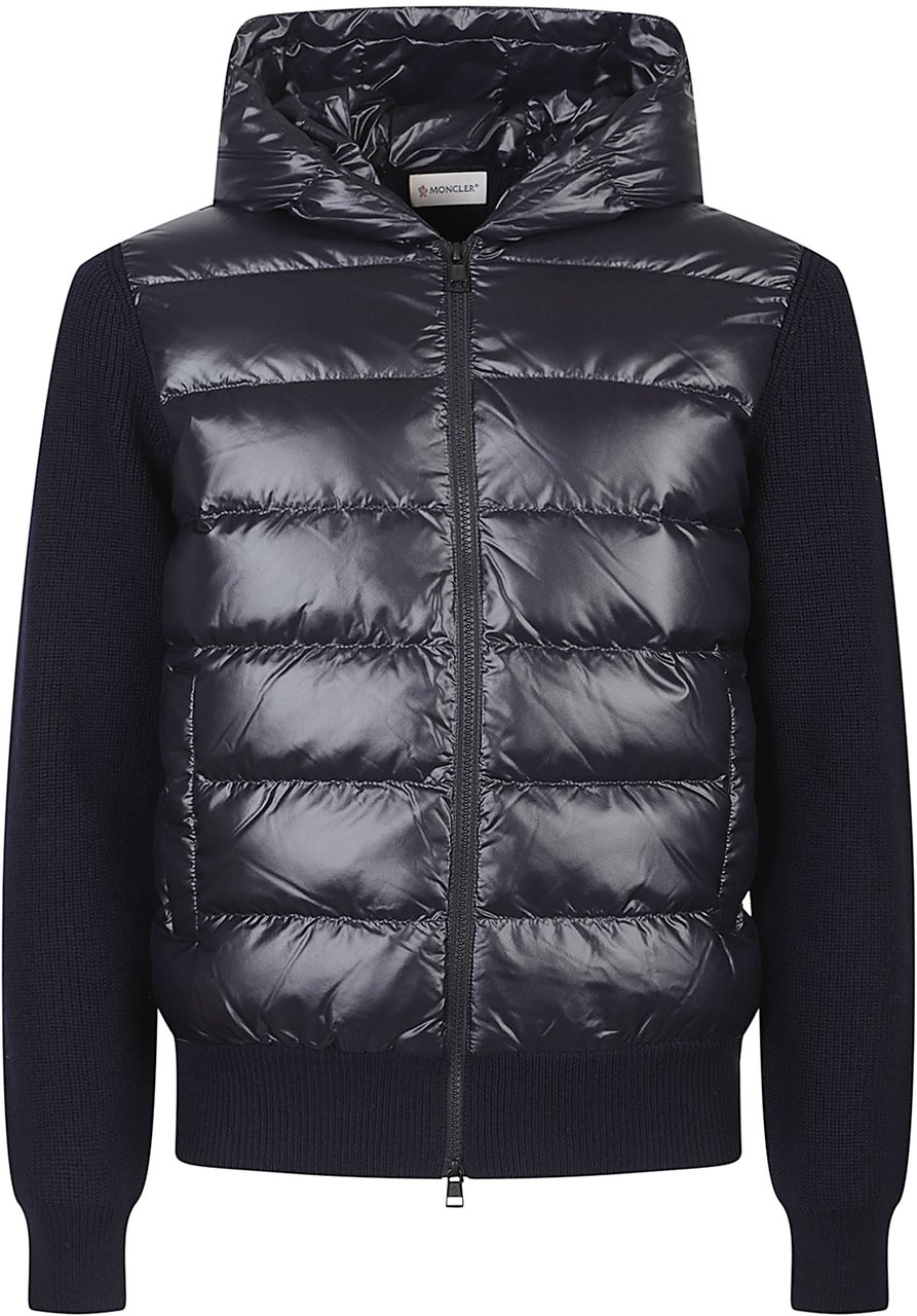 Moncler Tricot Cardigan Blue Blauw
