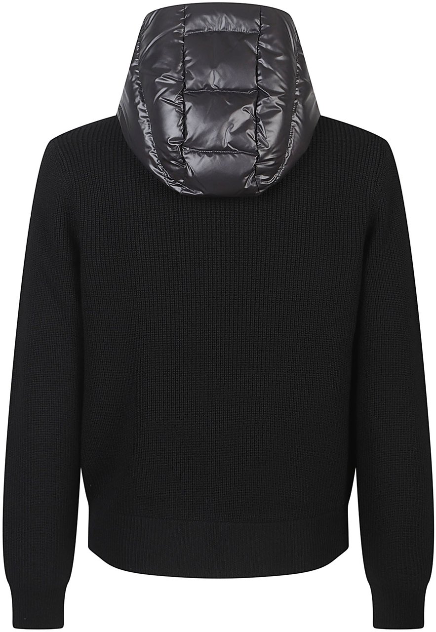 Moncler Tricot Cardigan Black Zwart