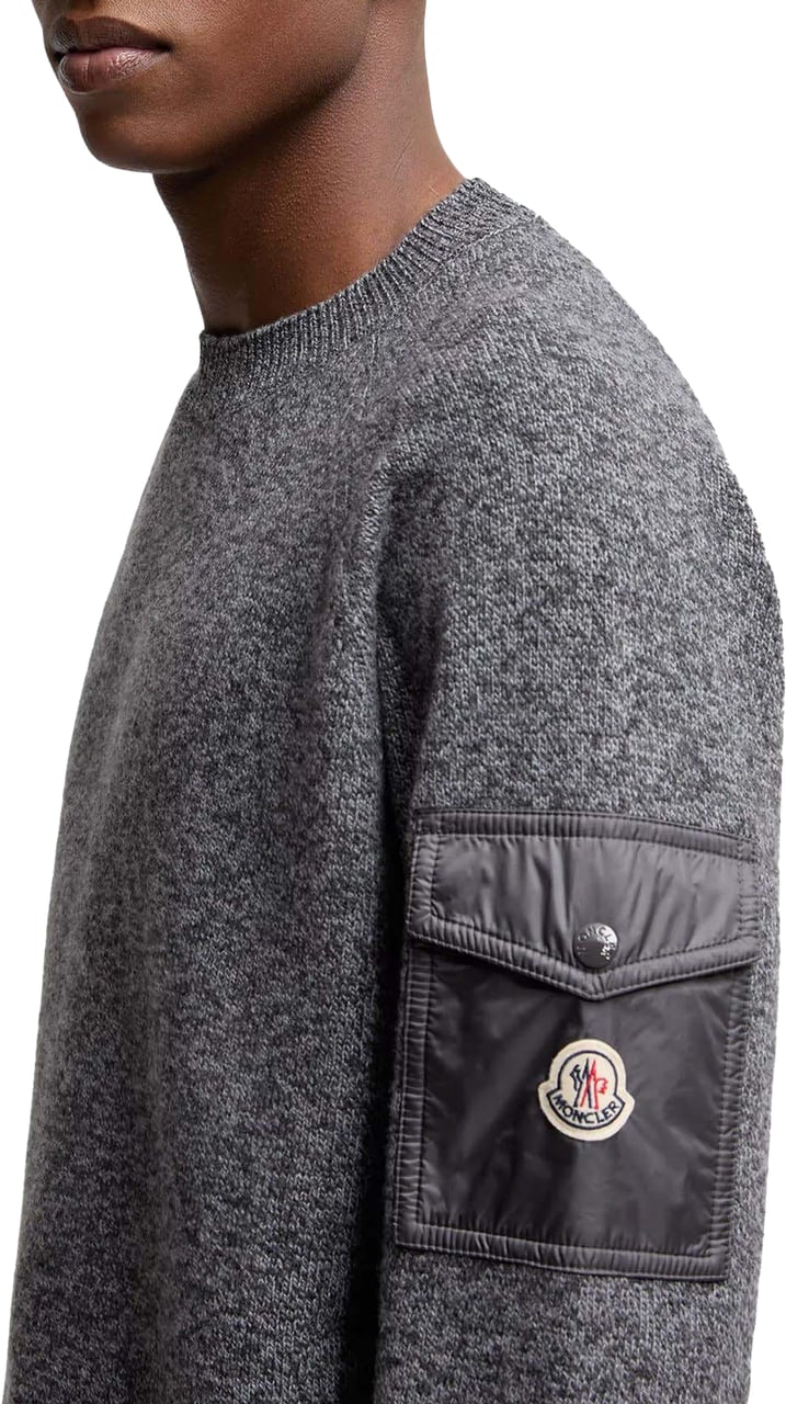 Moncler Heren Crew Neck Grijs