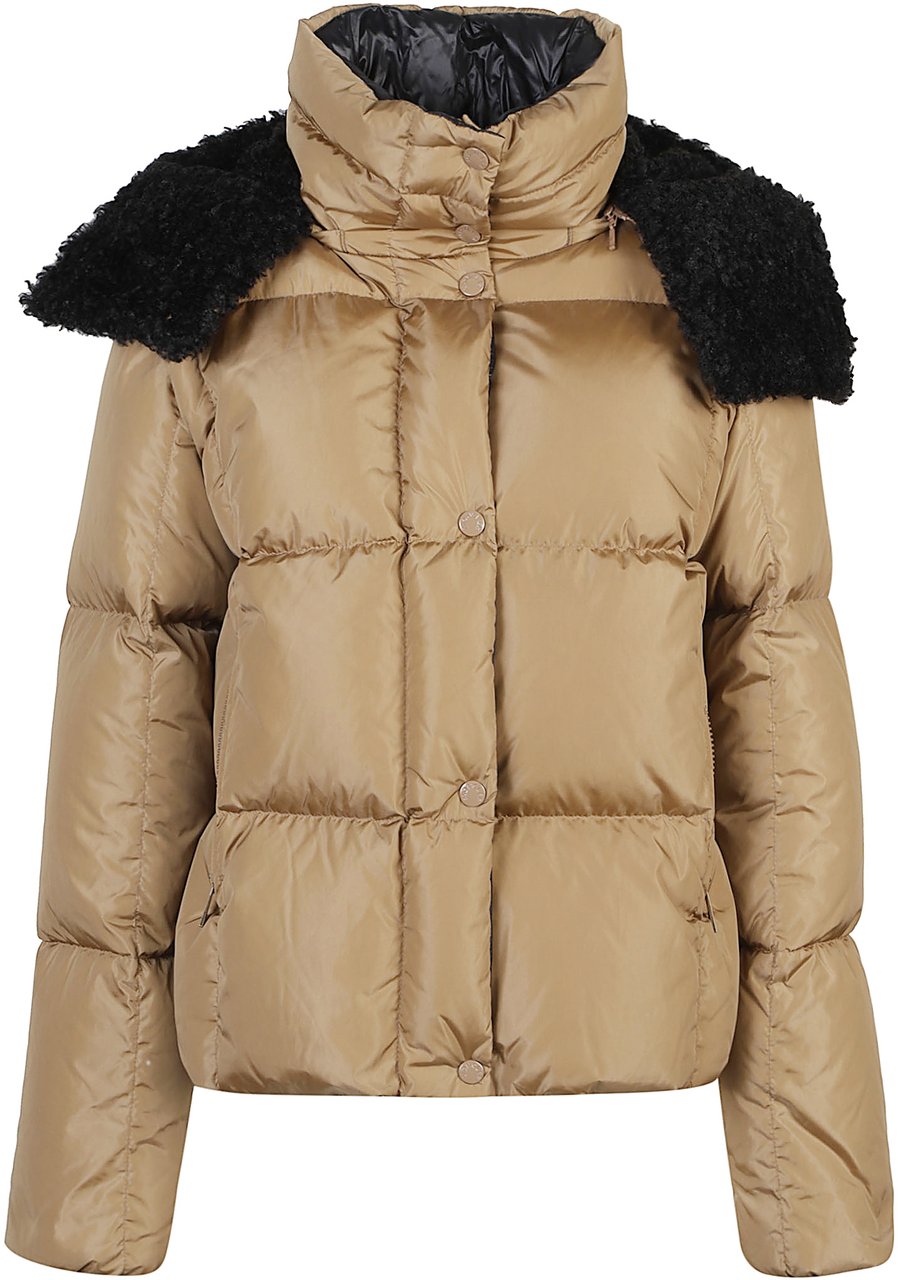 Moncler Castelnou Down Jacket Brown Bruin