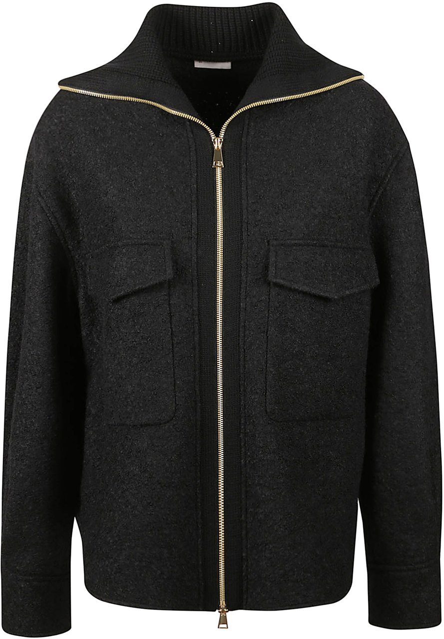 Moncler Shirt Jacket Black Zwart