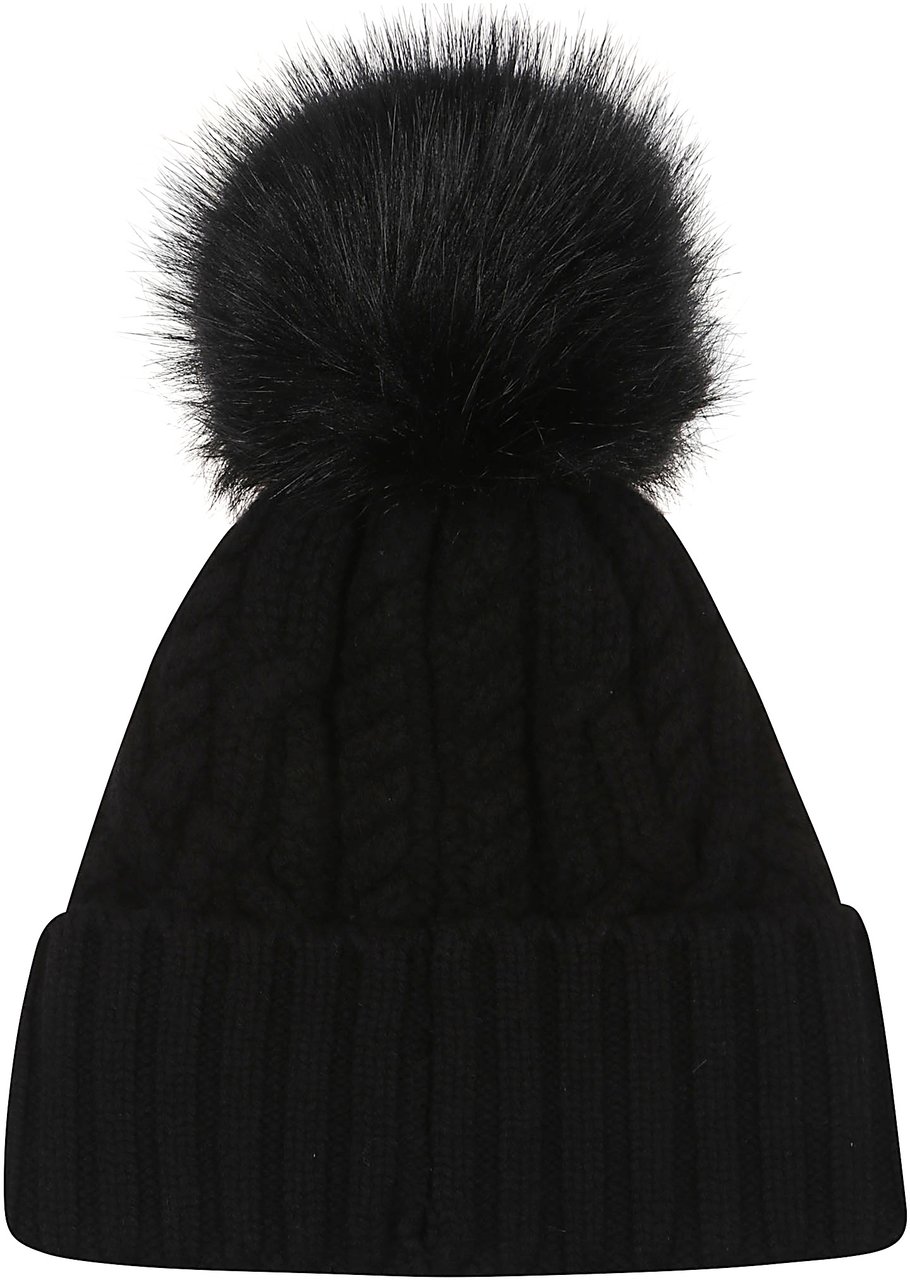 Moncler Tricot Beanie Black Zwart