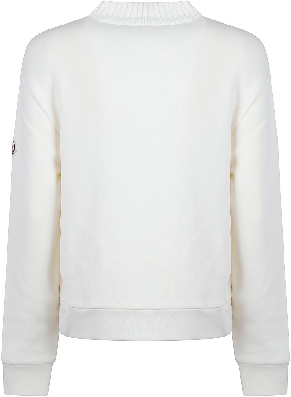 Moncler Logo Sweatshirt White Wit
