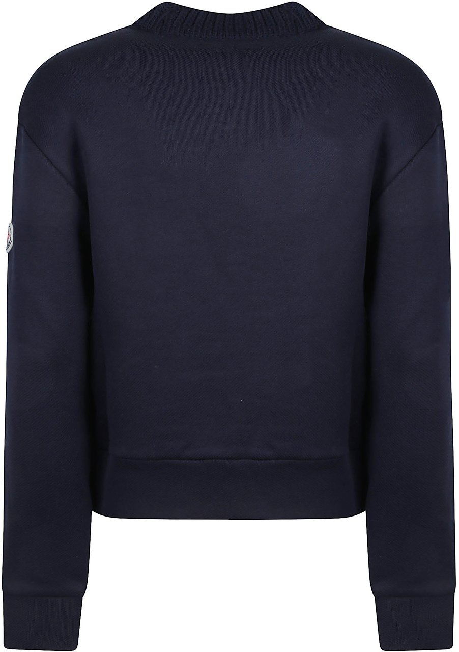 Moncler Logo Sweatshirt Blue Blauw
