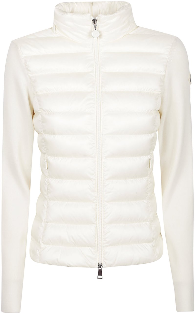 Moncler Tricot Cardigan White Wit