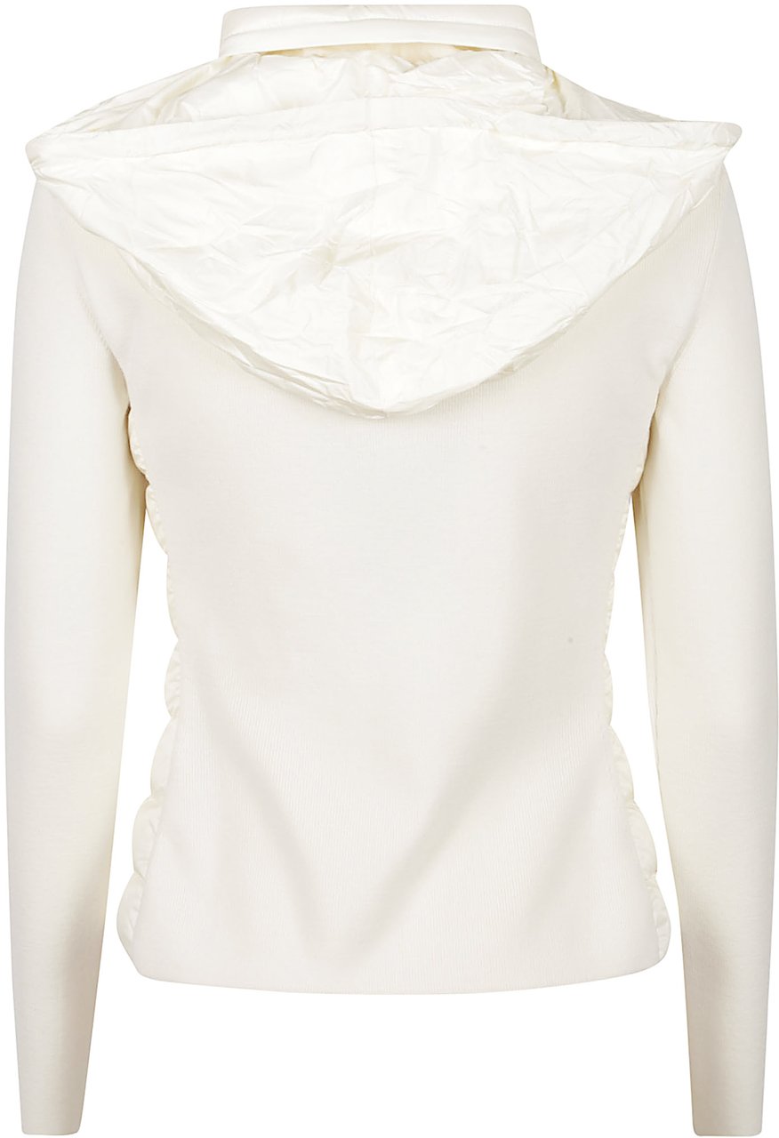 Moncler Tricot Cardigan White Wit