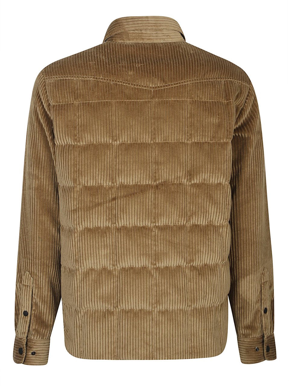 Moncler Gelt Shirt Jacket Brown Bruin