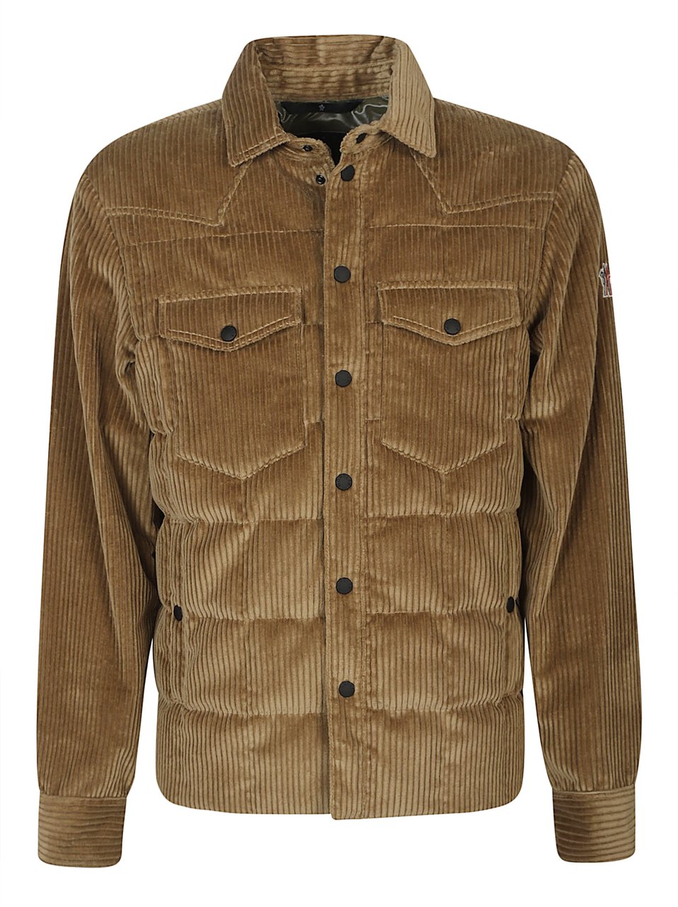 Moncler Gelt Shirt Jacket Brown Bruin