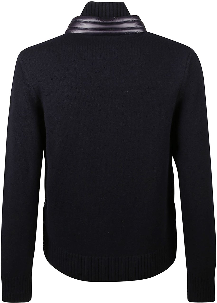 Moncler Tricot Cardigan Blue Blauw