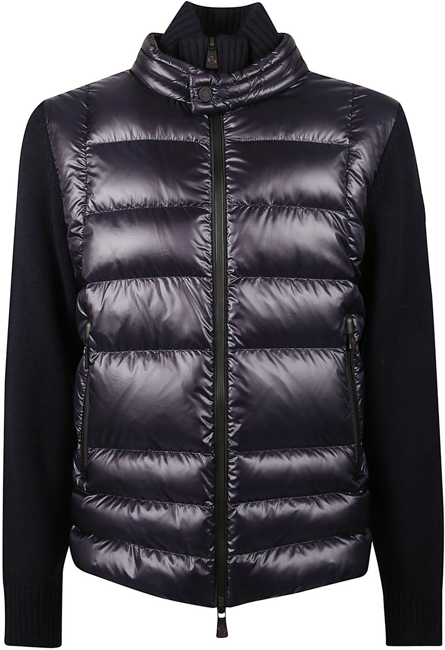 Moncler Tricot Cardigan Blue Blauw