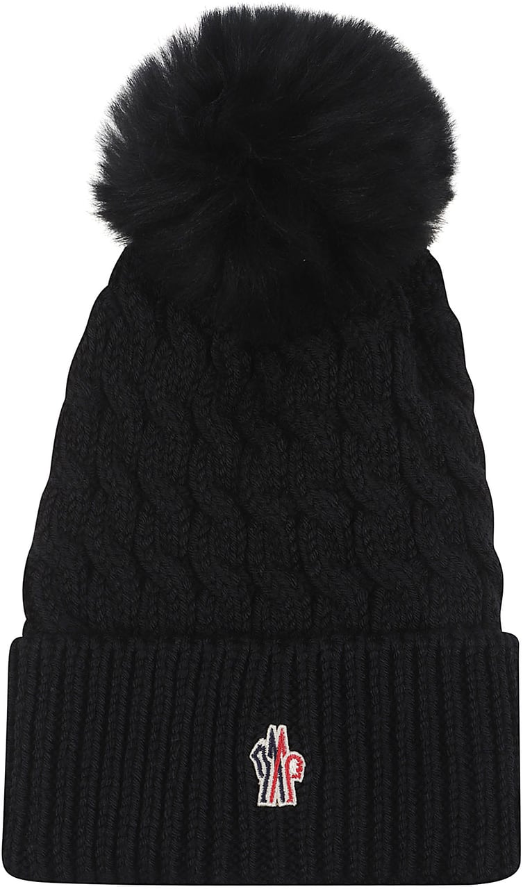Moncler Tricot Beanie Black Zwart
