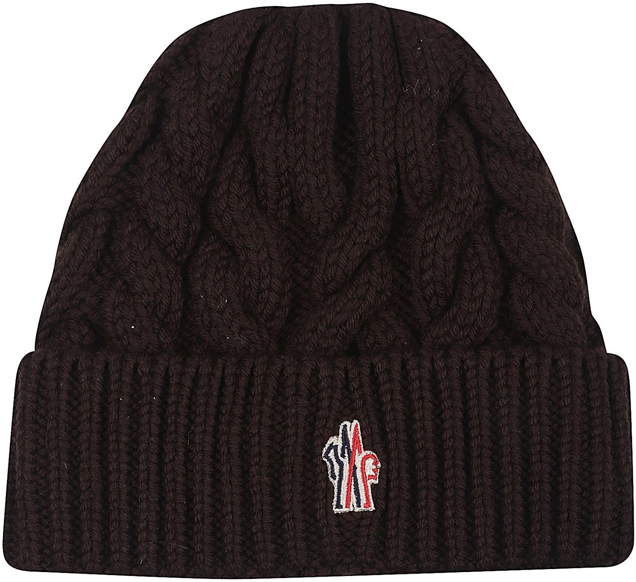Moncler Tricot Beanie Brown Bruin