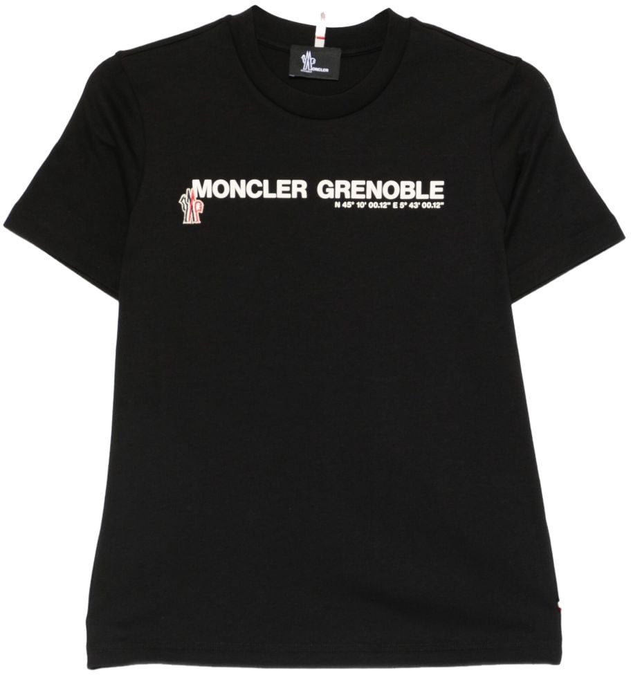 Moncler T-Shirts And Polos Black Zwart
