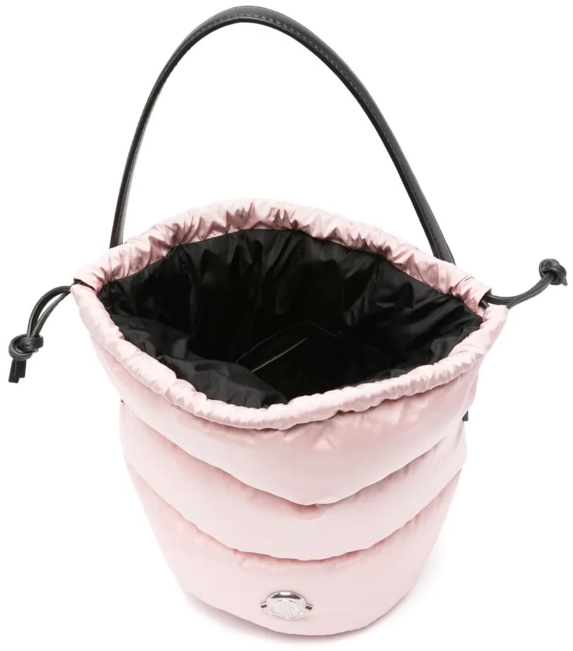 Moncler Caradoc Drawstring Padded Bucket Bag Roze
