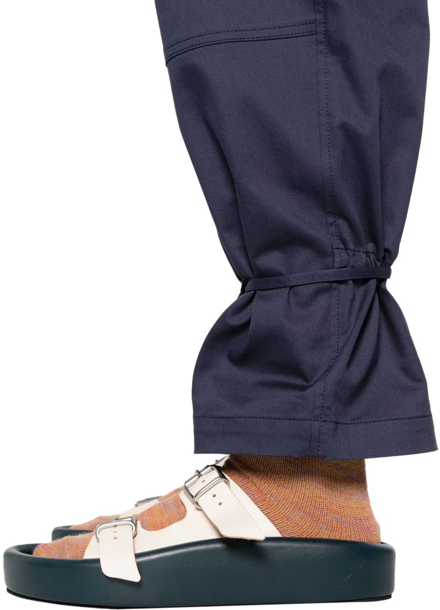 Moncler Trousers Beige Navy