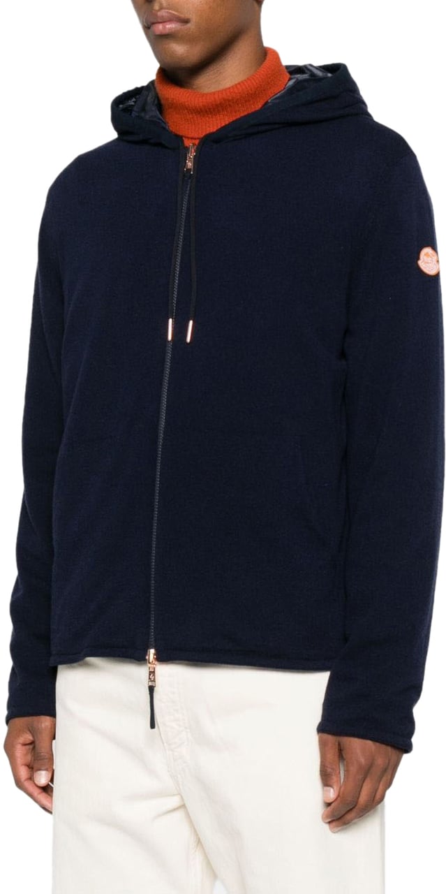 Moncler Sweaters Beige Navy