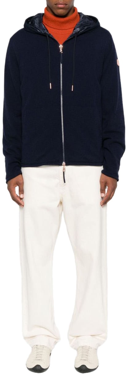 Moncler Sweaters Beige Navy