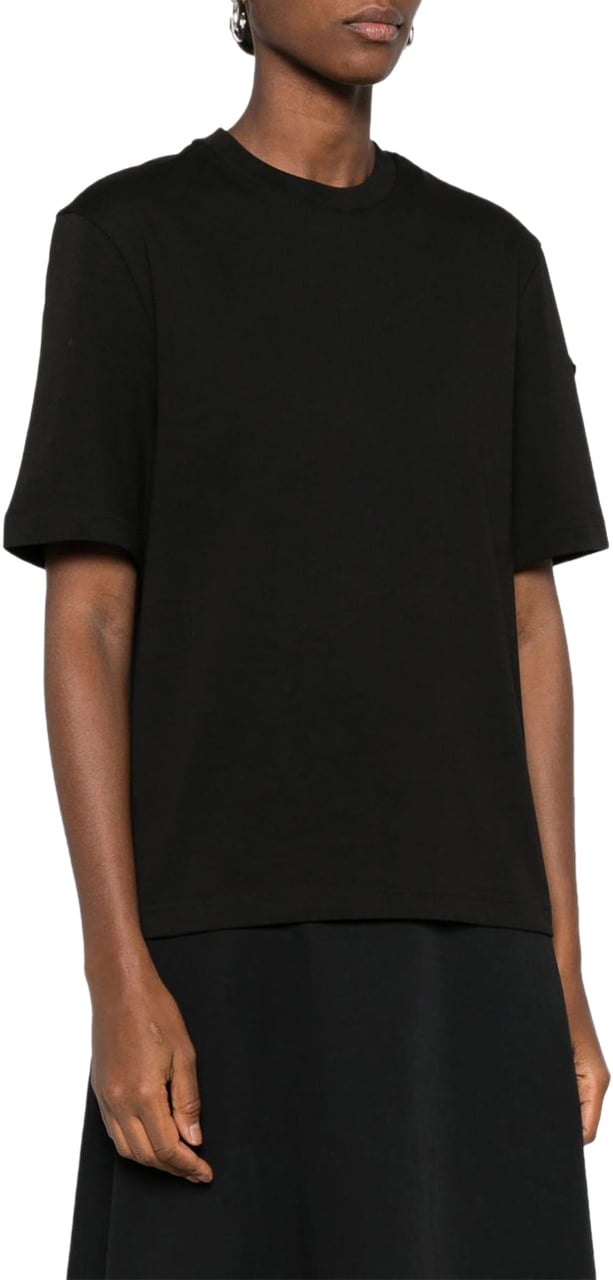 Moncler T-Shirts And Polos Black Zwart