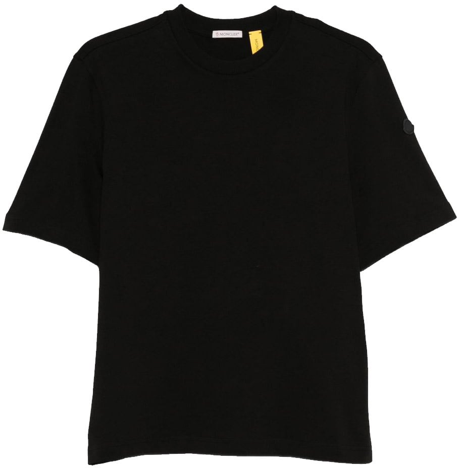 Moncler T-Shirts And Polos Black Zwart