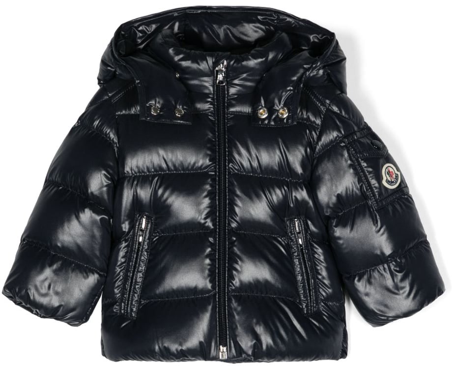 Moncler Coats Blue Blauw