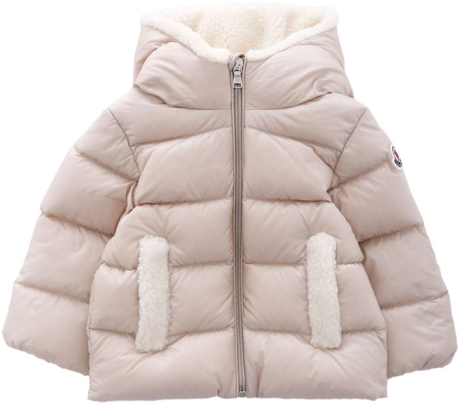 Moncler Coats Grey Grijs