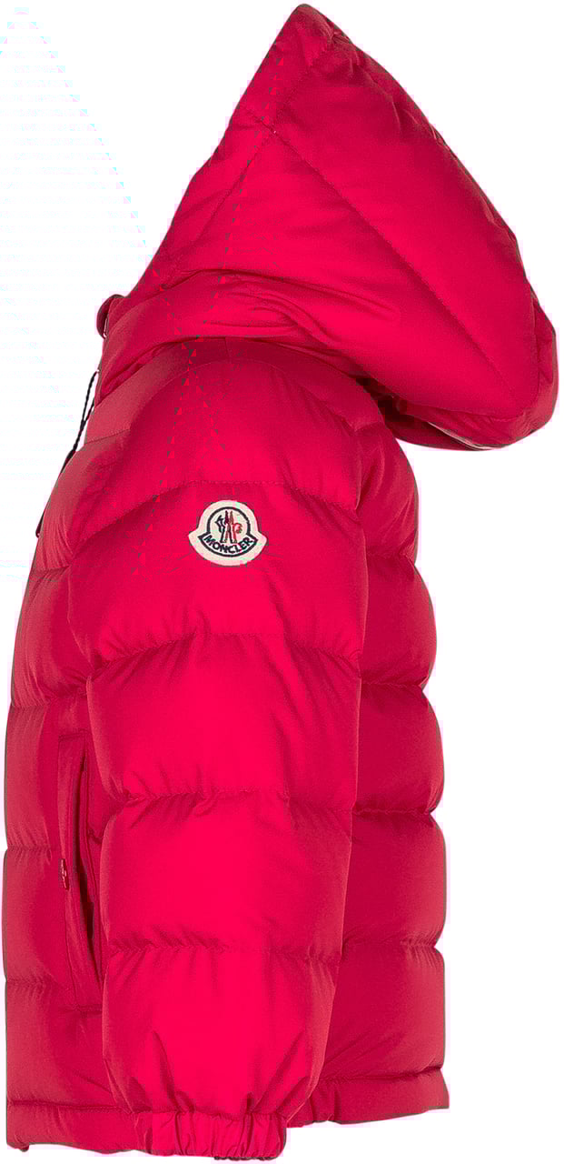 Moncler Moncler Kids Piumino Rosa con Cappuccio Roze