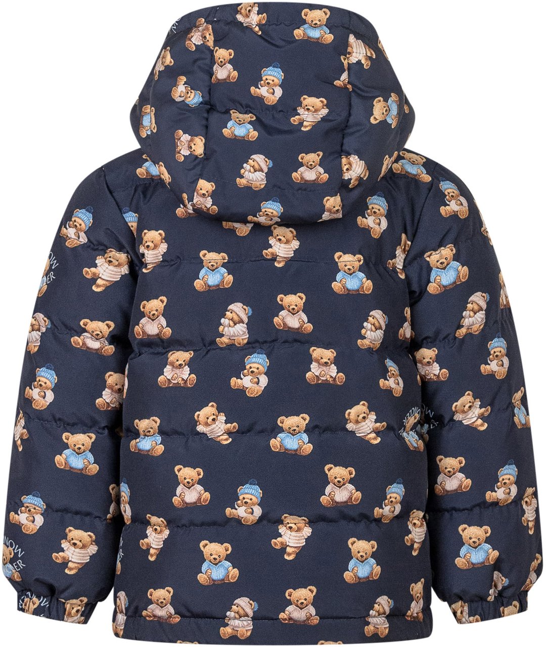 Moncler Moncler Kids Giacca Piumino con Orsetti Navy
