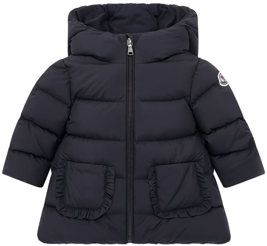 Moncler Coats Blue Blauw