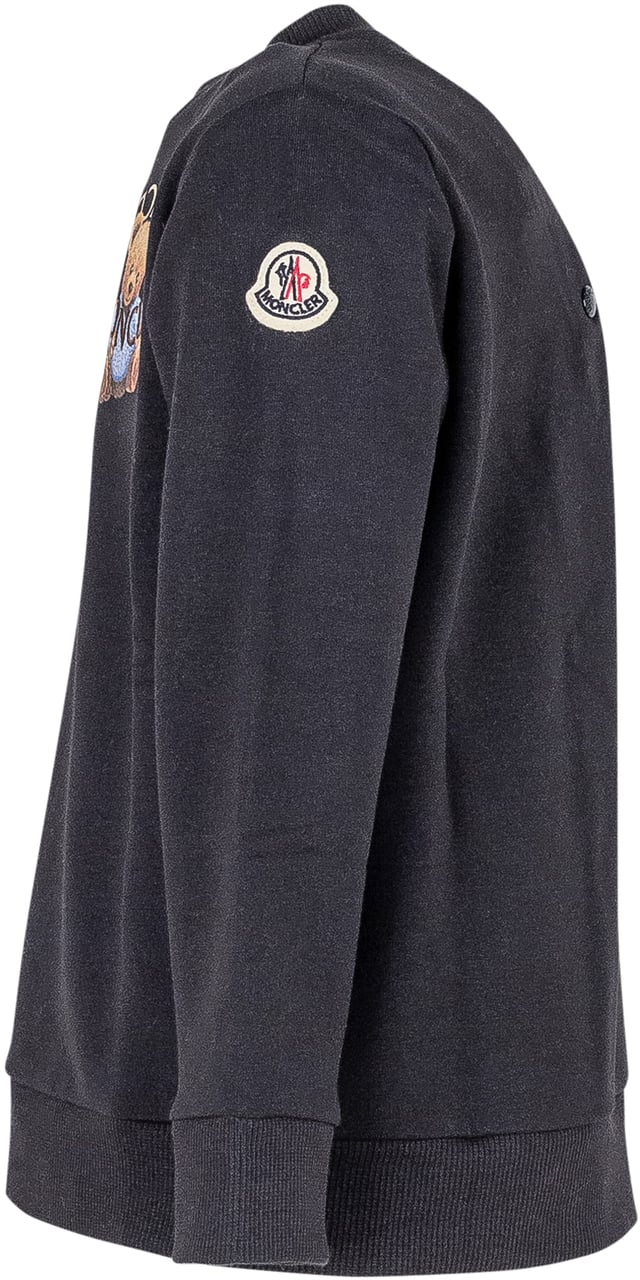 Moncler Moncler Kids Completo Blu con Orsetto Ricamato Navy