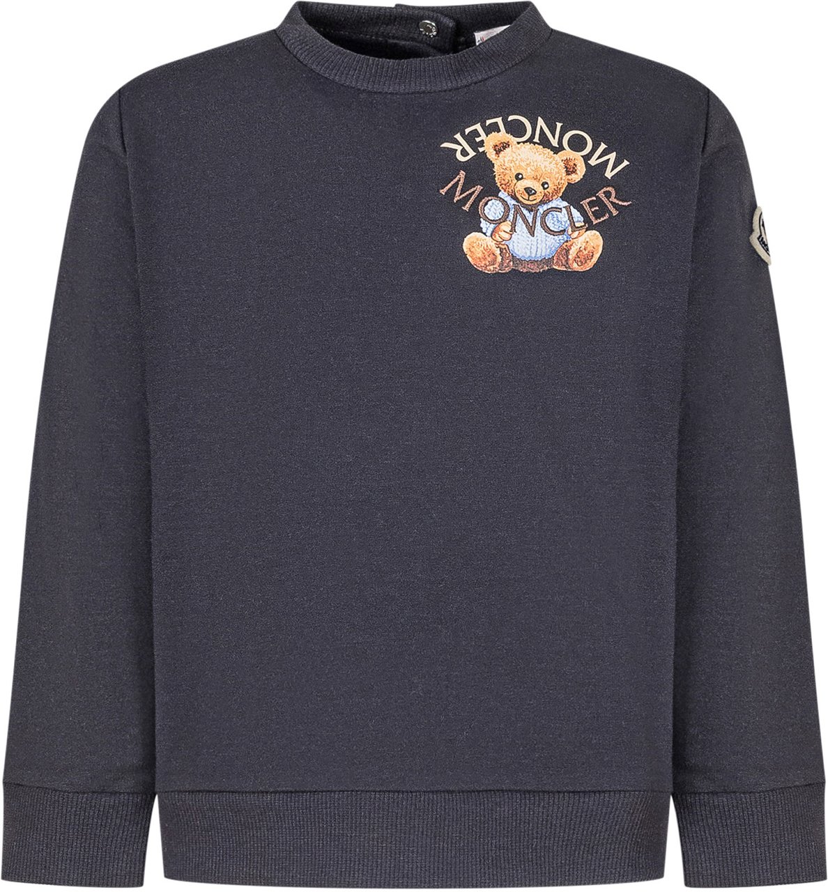 Moncler Moncler Kids Completo Blu con Orsetto Ricamato Navy