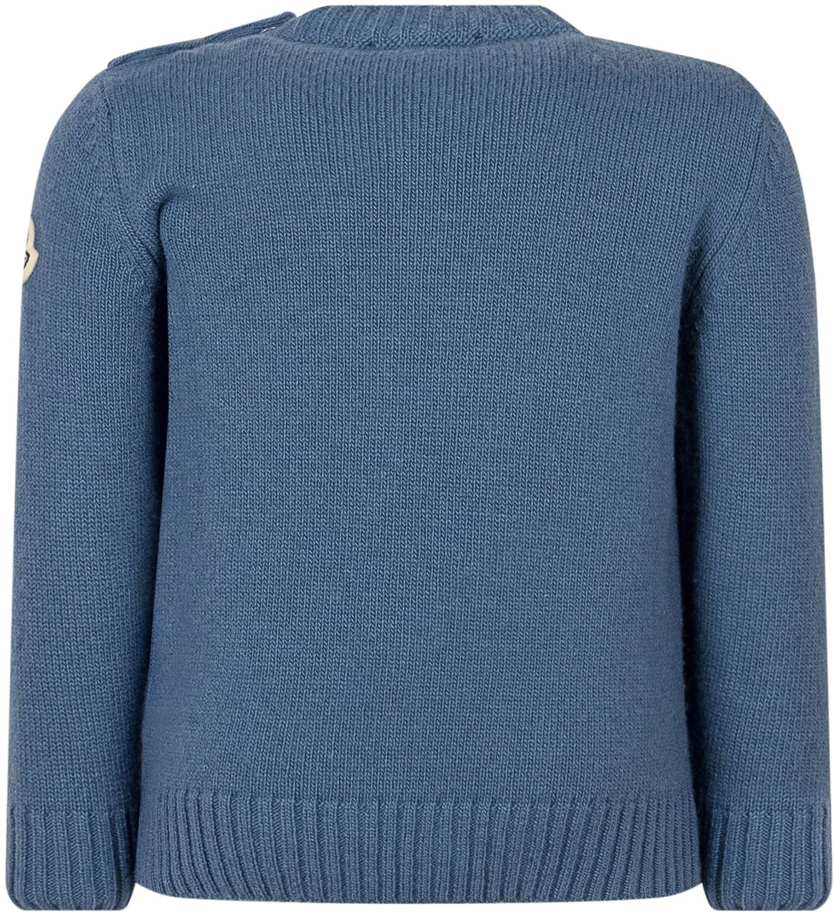 Moncler Moncler Kids Maglione con Orsetto Sciatore Blauw